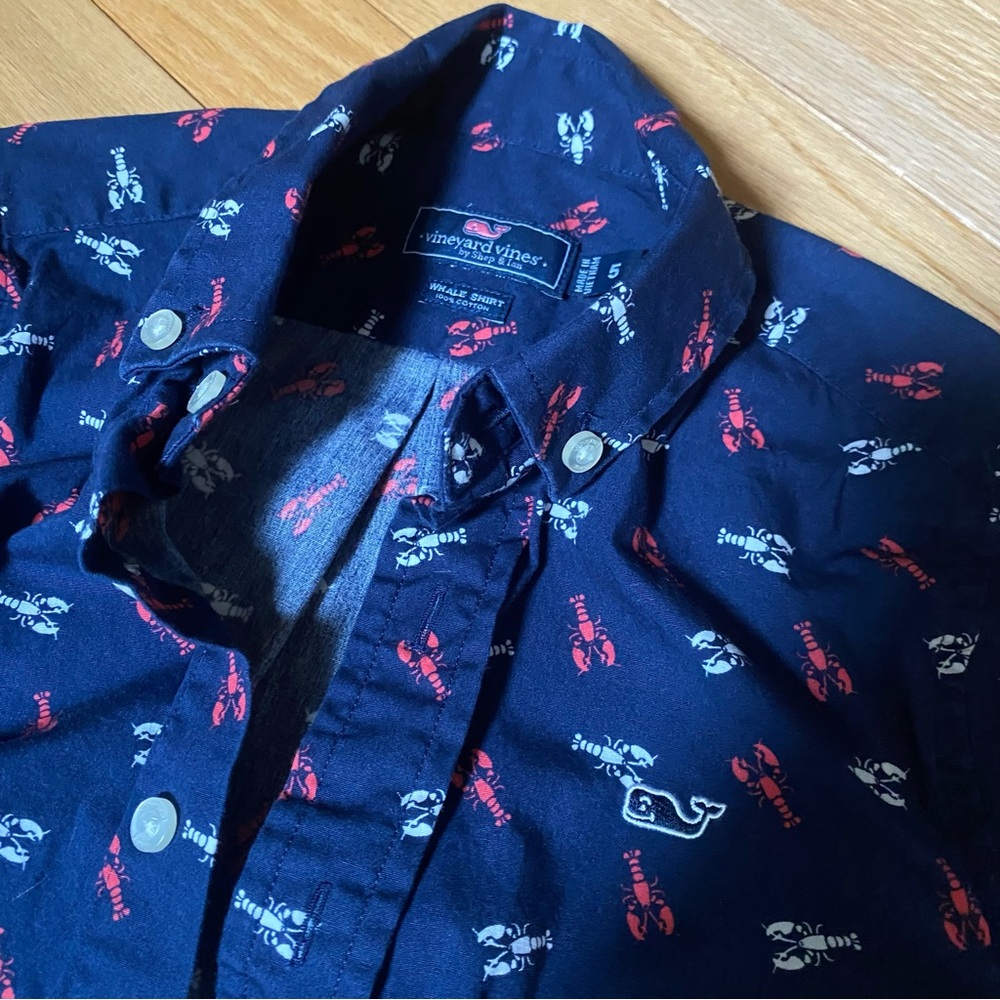 Vineyard Vines lobster short sleeve button down
